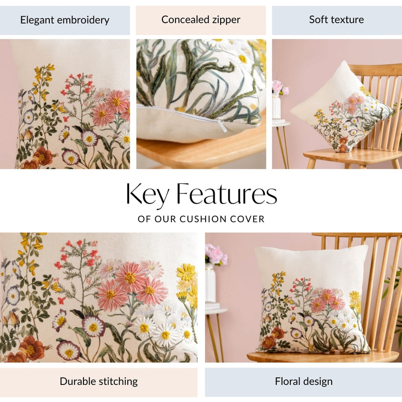 Wildflower Whisper Cushion Cover