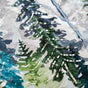 Snowfall In Pine Forest Embroidered Table Runner