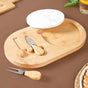 Wooden Cheese Platter Set With Marble Board And Cheese Cutlery