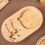 Wooden Cheese Platter Set With Marble Board And Cheese Cutlery