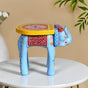 Banjara Mirror Work Wooden Elephant Decor Riser