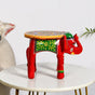 Heritage Carved Wood Elephant Decor Riser