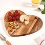 Wooden Heart Acacia Serving Platter