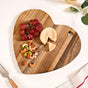 Wooden Heart Acacia Serving Platter