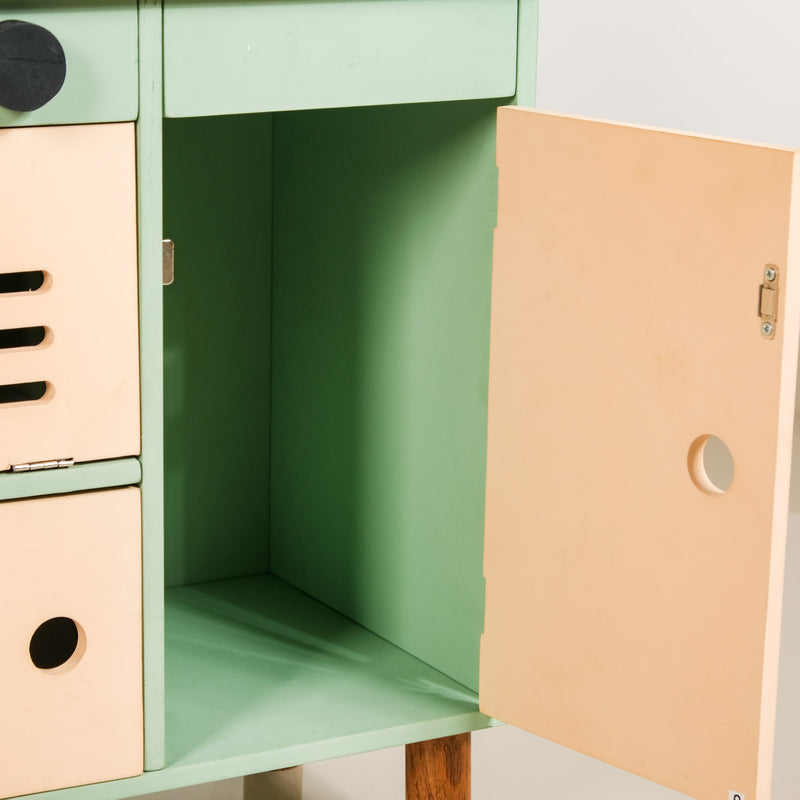 Stimulation Wooden Play Kitchen Set With Utensils