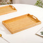 Sustainable Wooden Serving Tray Set Of 2