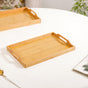 Sustainable Wooden Serving Tray Set Of 2