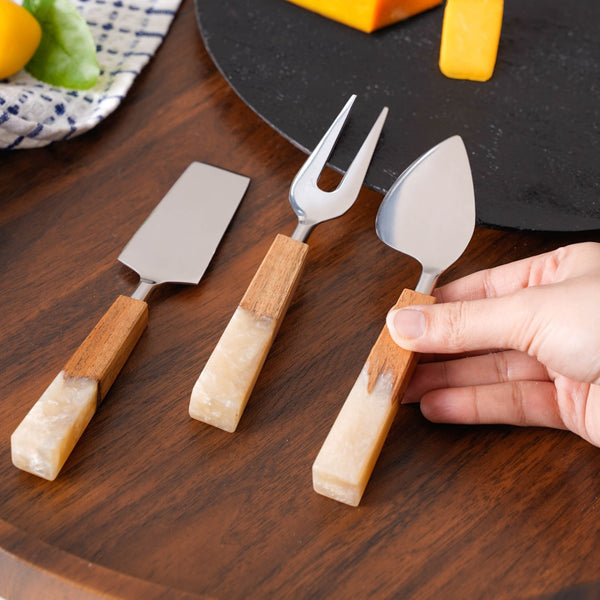 Set Of 3 Cheese Knife Trio