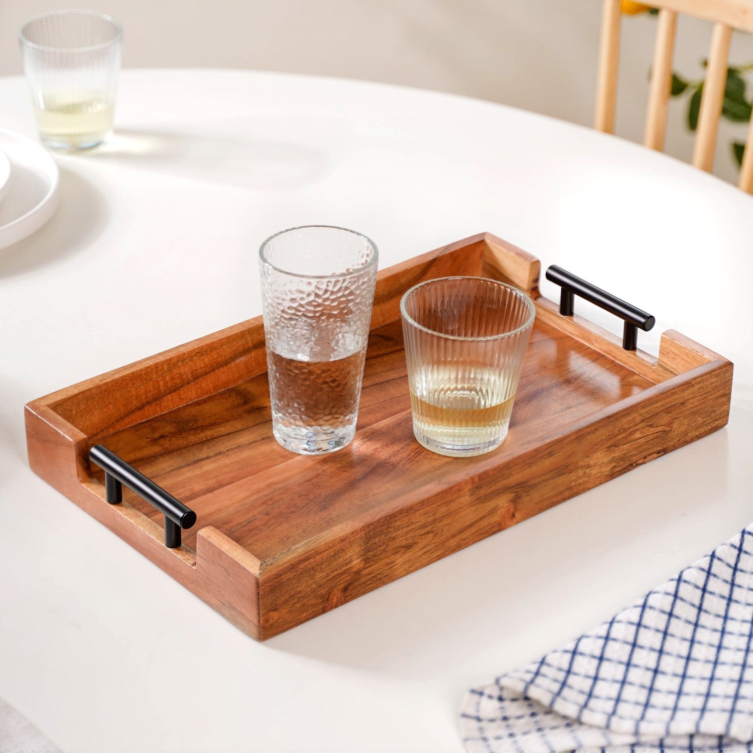 Wooden Tray With Handles - Main Image
