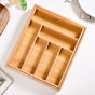 Adjustable Bamboo Kitchen Drawer Organiser For Cutlery