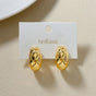 Woven In Gold Chic Metal Hoops