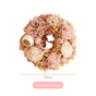 Eco-Friendly Rose Dried Flower Wreath Pink- Eco-Friendly Dried Flower Wreath, Decorative Dried Flower Wreath, Sustainable Flower, Floral Wall Decor