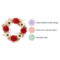 Sustainable Wreath For Home Decoration Red