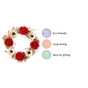 Sustainable Wreath For Home Decoration Red