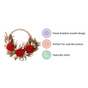 Festive Flower Wreath For Wall Decor - Eco-Friendly Flower Wreath, Wall Decor Wreath, Sustainable Floral Wreath, Decorative Flower