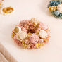 Eco-Friendly Rose Dried Flower Wreath Pink- Eco-Friendly Dried Flower Wreath, Decorative Dried Flower Wreath, Sustainable Flower, Floral Wall Decor