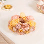 Shola Flower Wreath For Wall Decor Yellow & Peach