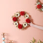 Sustainable Wreath For Home Decoration Red