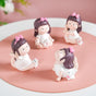 Kawaii Little Girl Yoga Showpiece Set Of 4