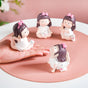 Kawaii Little Girl Yoga Showpiece Set Of 4