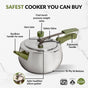 Zesta Stainless Steel Induction Bottom Pressure Cooker 5 Litre 10 Y Warranty