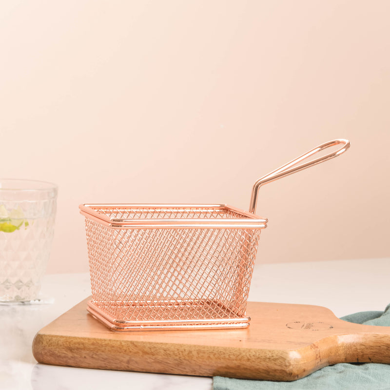 Rosegold French Fries Basket
