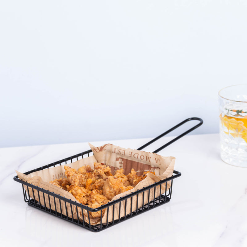 Black French Fry Basket