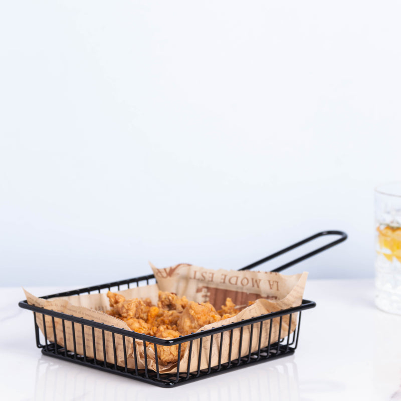 Black French Fry Basket
