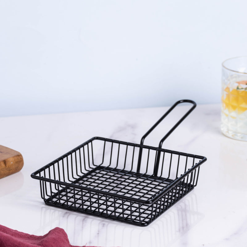 Black French Fry Basket