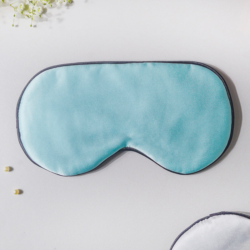 Aqua Blue Travel Eye Mask