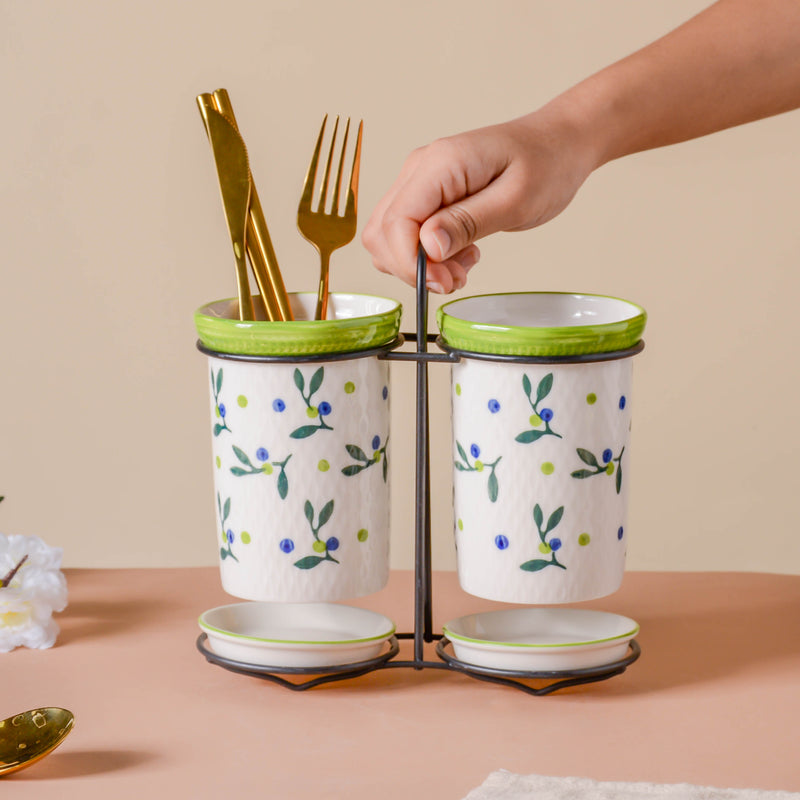 Oriental Chopstick Holder Set with Metal Stand - Kitchen Tool