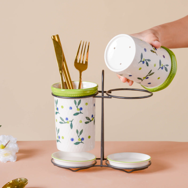 Oriental Chopstick Holder Set with Metal Stand - Kitchen Tool
