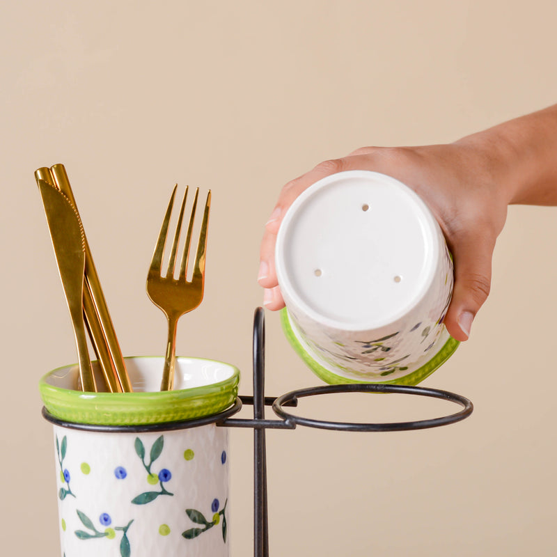 Oriental Chopstick Holder Set with Metal Stand - Kitchen Tool