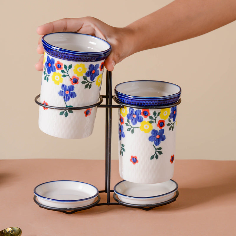 Oriental Chopstick Holder Set with Metal Stand - Kitchen Tool