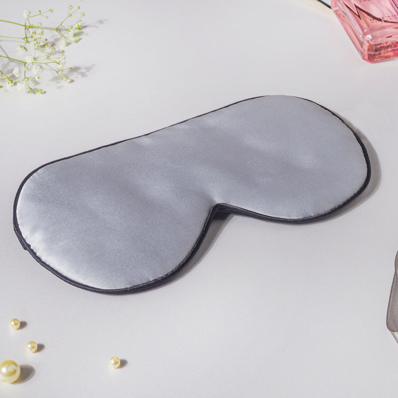 Silver Grey Travel Eye Mask