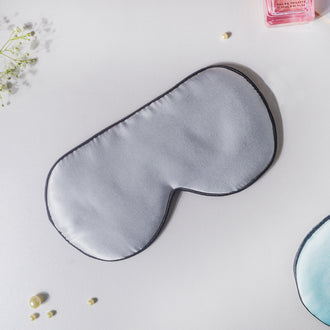 Silver Grey Travel Eye Mask