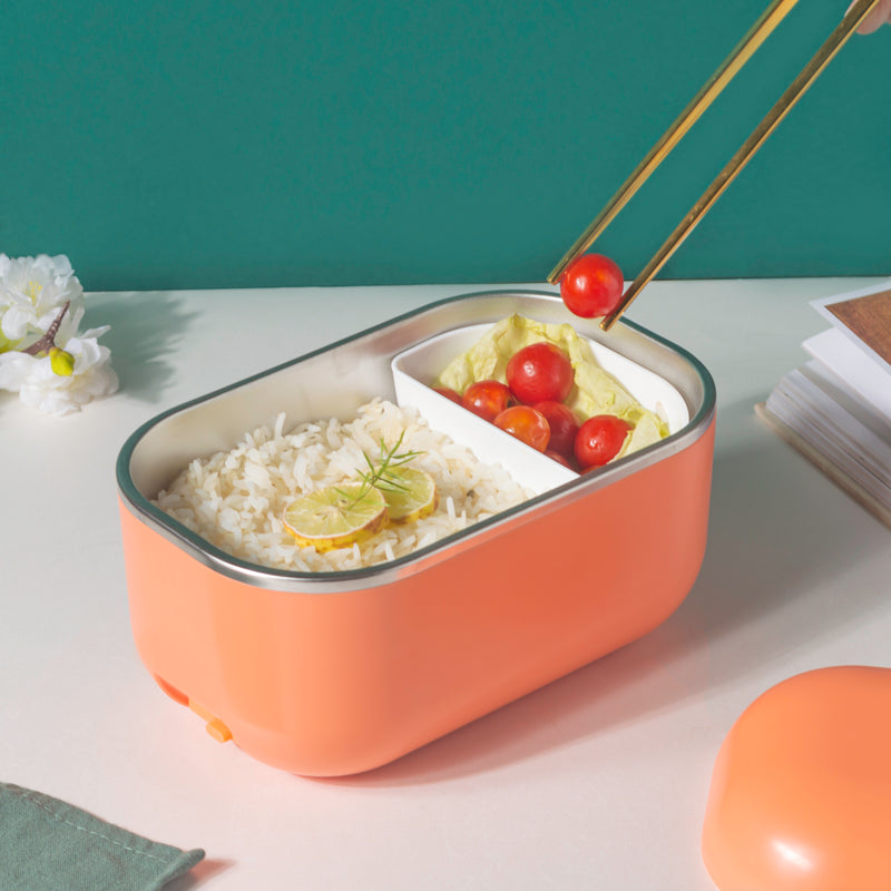 Fresh Meal Electric Hot Lunch Box Orange - Lunch box