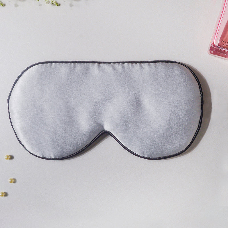Silver Grey Travel Eye Mask