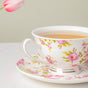 Pink Rose Ceramic Cup And Saucer Set 150 ml- Tea cup, coffee cup, cup for tea | Cups and Mugs for Office Table & Home Decoration