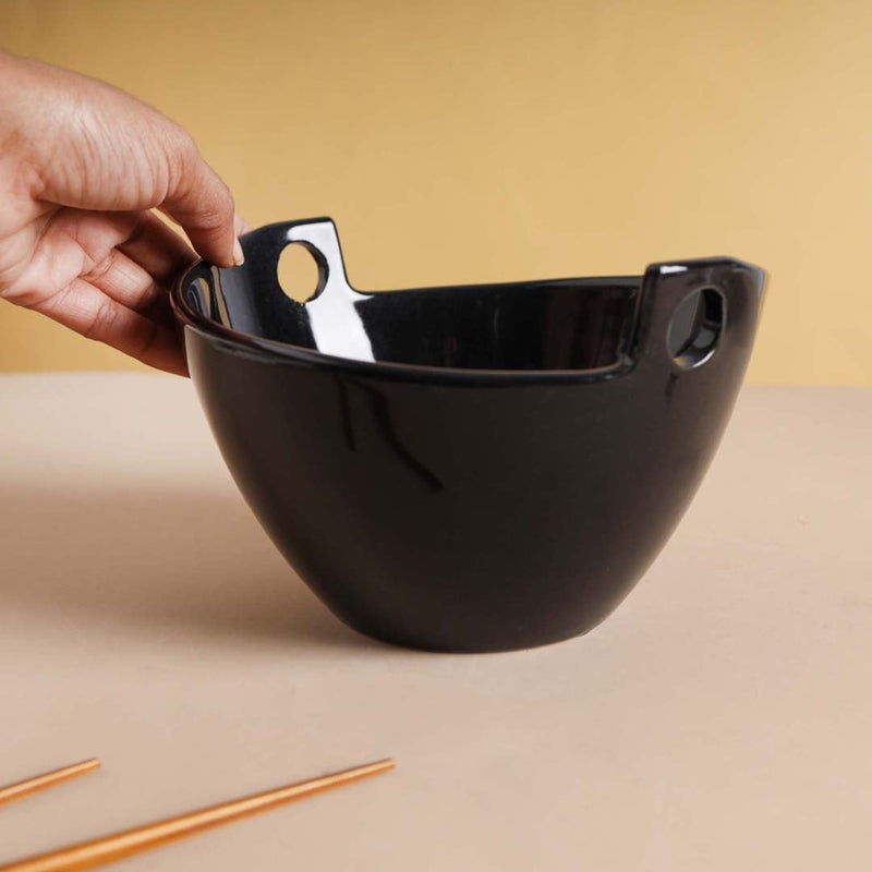 Monochrome Soup Bowl 500 ml - Soup bowl, ceramic bowl, ramen bowl, serving bowls, salad bowls, noodle bowl | Bowls for dining table & home decor