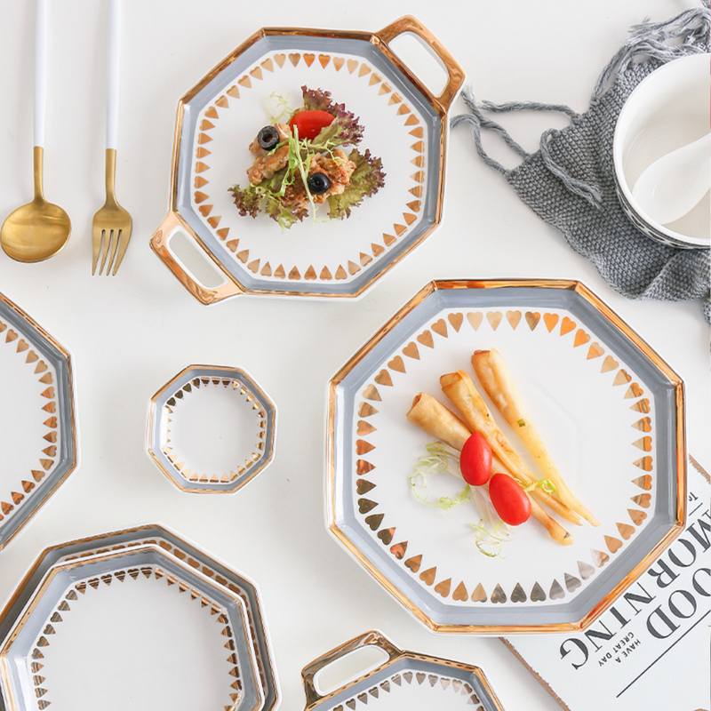 MERRY Heart Single-serve Mini Plate - Serving plate, lunch plate, ceramic dinner plates| Plates for dining table & home decor