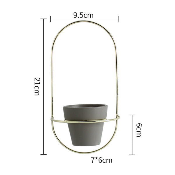 Flowering Pots with Handles - Indoor planters and flower pots | Home decor items