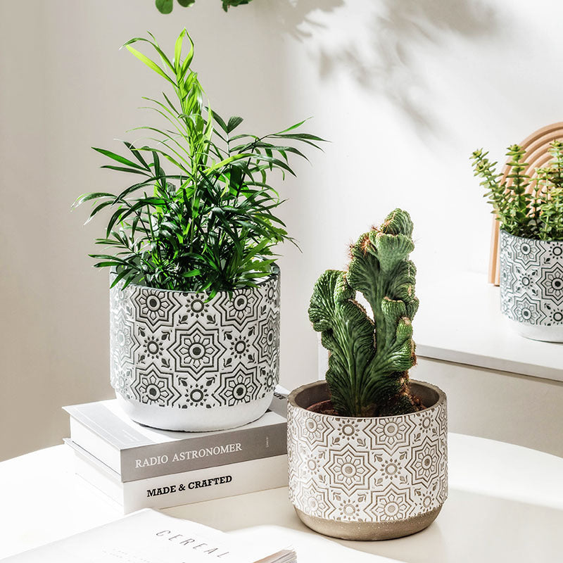 Vintage Round Pot - Indoor planters and flower pots | Home decor items