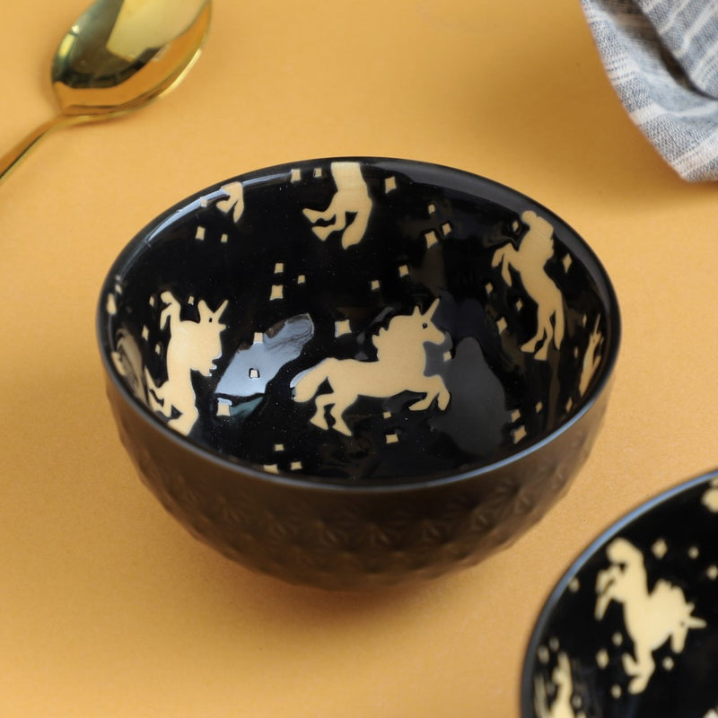 Natura Bowls Black - Bowl, ceramic bowl, serving bowls, noodle bowl, salad bowls, bowl for snacks, large serving bowl | Bowls for dining table & home decor