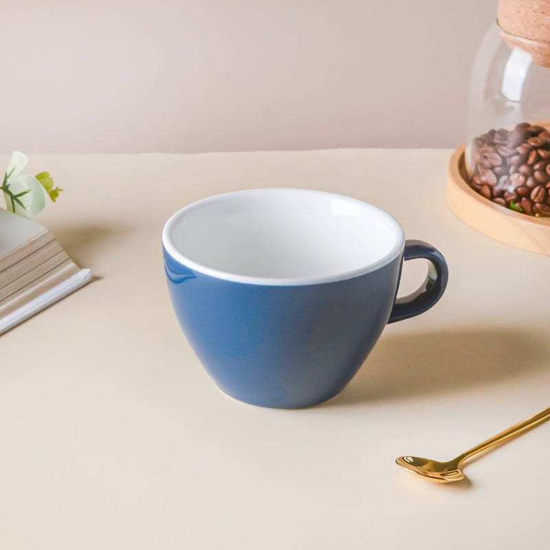 Riona Ceramic Teacup Dark Blue- Tea cup, coffee cup, cup for tea | Cups and Mugs for Office Table & Home Decoration