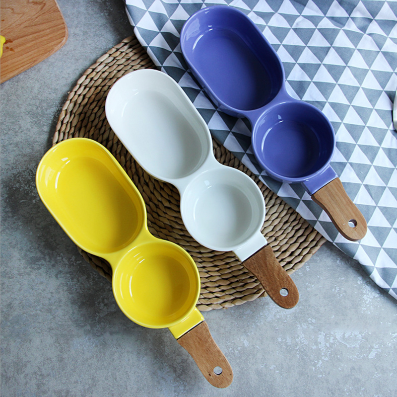 Merry 2 Part Chip and Dip Bowl 500 ml - Serving bowls, snack serving bowls, section bowls, fancy serving bowls, small serving bowls | Dining table & home decor