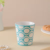 Riona Decorative Ceramic White And Blue Cup