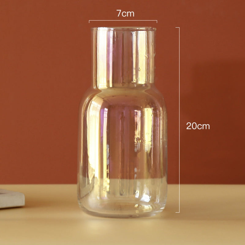 Tall Vase Silver - Flower vase for home decor, office and gifting | Home decoration items