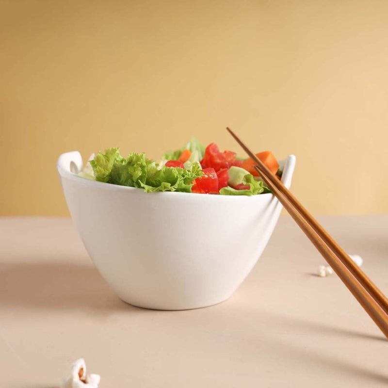 Monochrome Soup Bowl 500 ml - Soup bowl, ceramic bowl, ramen bowl, serving bowls, salad bowls, noodle bowl | Bowls for dining table & home decor