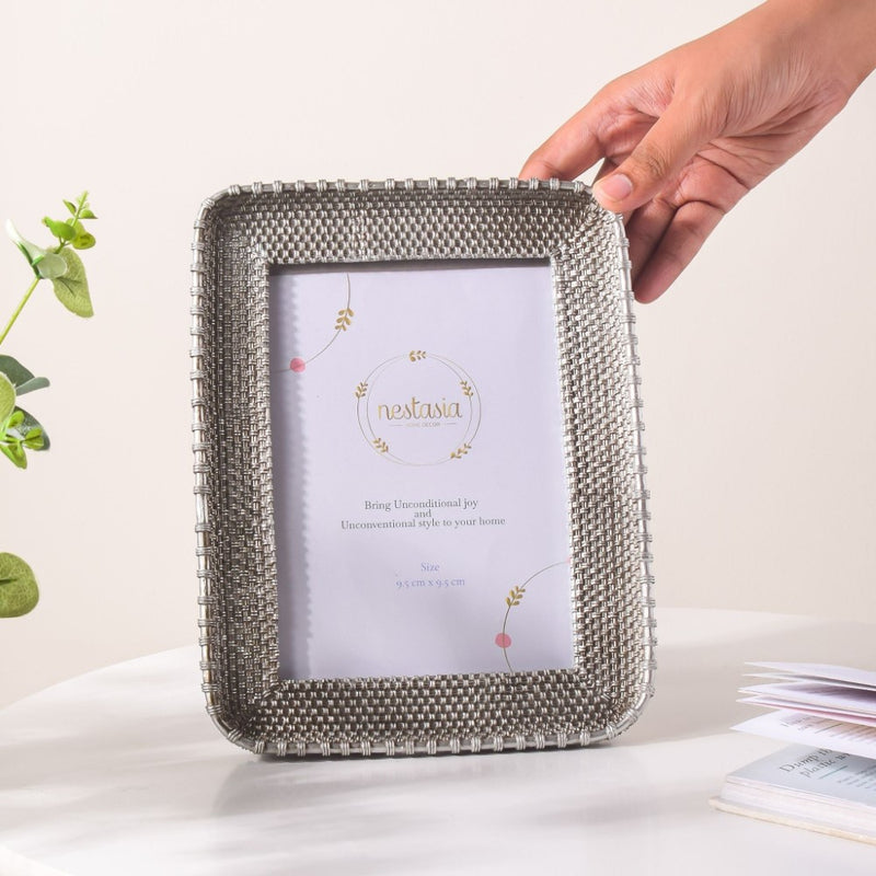 Silver Glam Rectangle Photo Frame - Picture frames and photo frames online | Home decor online